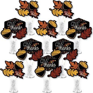 Big Dot of Happiness Give Thanks - Thanksgiving Party Centerpiece Sticks - Showstopper Table Toppers - 35 Pieces