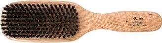 Bass Brushes - Men's Hair Brush Wave Brush with 100% Pure Premium Natural Boar Bristle FIRM Natural Wood Handle 9 Row/Wave Style Oak Wood