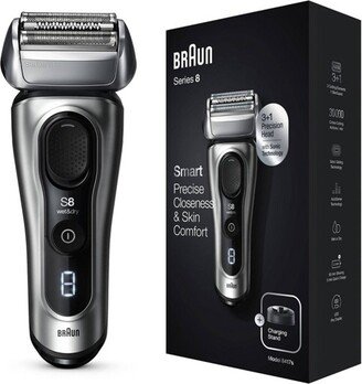 Series 8-8417s Men's Electric Foil Shaver with Precision Beard Trimmer & Charging Stand