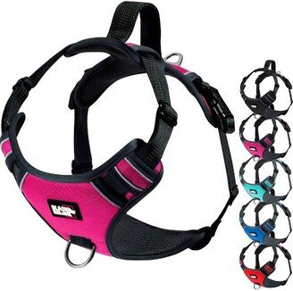 Black Rhino Adjustable Dog Harness with Mesh Padded Vest, Small, Pink