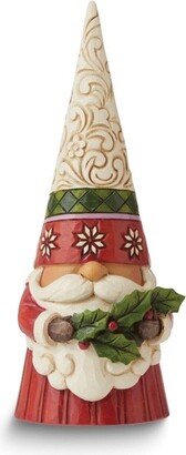 Curata Sprig of Christmas Spirit Gnome Holding Holly Figurine