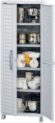 Large Storage Cabinet Light Gray