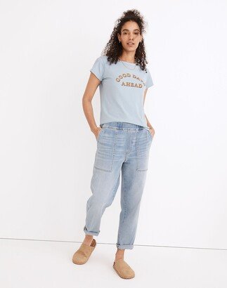 Tall Pull-On Relaxed Jeans in Lisford Wash