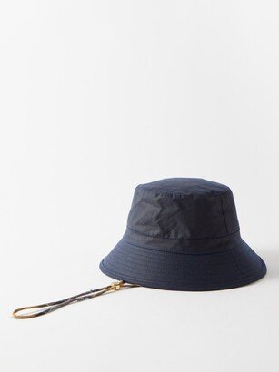 X Barbour Waxed-cotton Bucket Hat