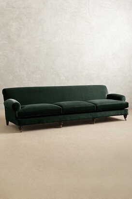 Velvet Willoughby Grand Sofa, Hickory