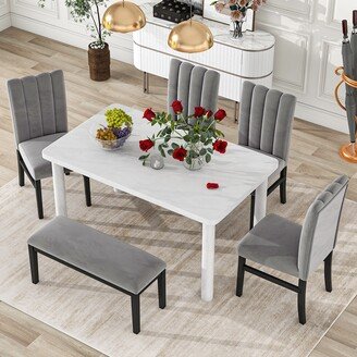 No 6-Piece Dining Table Set