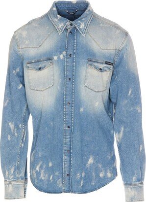 Distressed Denim Shirt