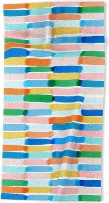 Jacqueline Maldonado Dreamy Watercolor Dashes Multi Beach Towel