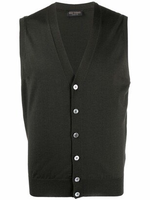 V-neck merino wool vest-AC