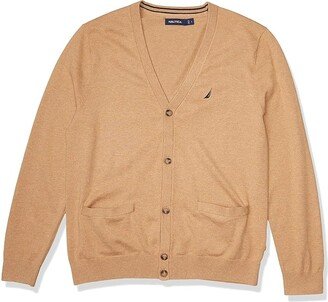 Men's Navtech Knit Cardigan (Coastal Camel Heather) Men's Sweater