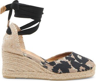 Carina Animal-Print Wedge Espadrilles