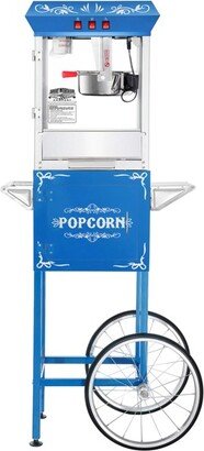 Great Northern Popcorn 8 oz. Foundation Popcorn Machine with Cart - Blue