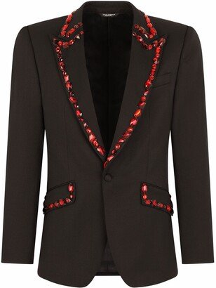 Gemstone-Trim Blazer