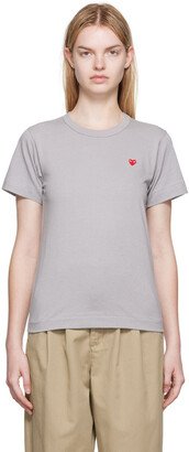 Gray Small Heart T-Shirt