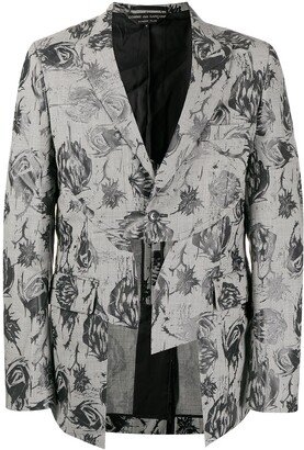 Abstract Cut-Out Blazer