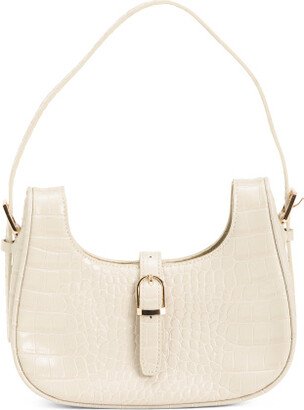 TJMAXX Leather Croc Handbag