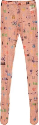 Wirwar graphic-print legging