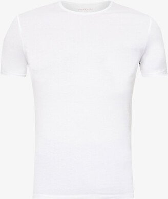 Mens White Jack Pima-cotton T-shirt
