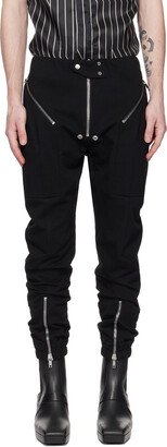 Black Easy Strobe Cargo Pants