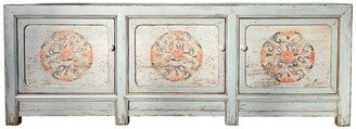 Artissance 71 in. Wide Patina Finish Reclaimed Wood Flora Media Cabinet