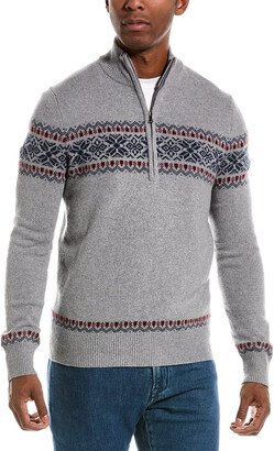 Swift Wool-Blend 1/2-Zip Mock Sweater-AB