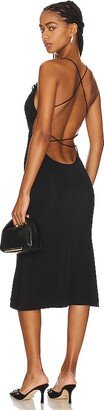 GUIZIO Slinky Midi Dress