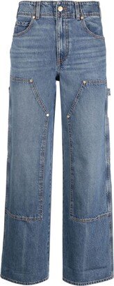 Olympia high-rise wide-leg jeans