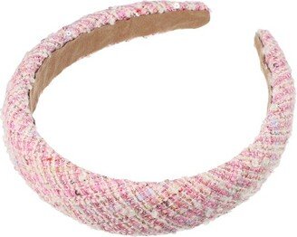 Unique Bargains Women's Retro Style Fabric Headband Pink 1 Pc