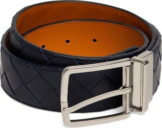 Leather Reversible Intrecciato Belt