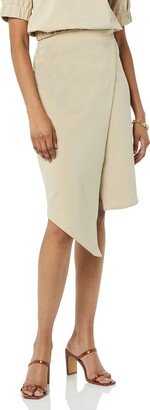 TEREA Women's Hazel Wrap Midi Skirt