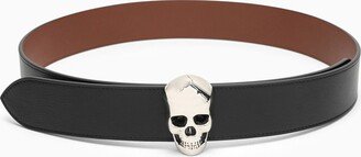 Black leather belt-AK