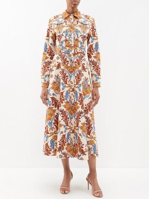 Brielle Printed Twill Shirt Dress