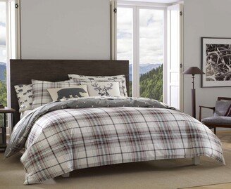 Alder Plaid Cotton Reversible 2 Piece Duvet Cover Set, Twin