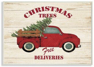 Merry Christmas Vintage-Inspired Tree Truck Wall Plaque Art, 10