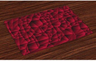 Maroon Place Mats, Set of 4