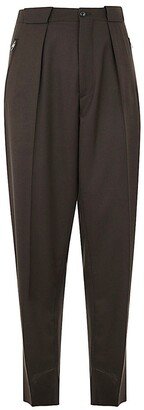 Carrott Fit Pleated Tailored Trousers