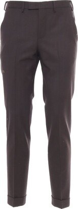 PT Torino Straight-Leg Turn-Up Hem Tailored Trousers