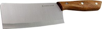 Home 6 Seward Stainless Steel Cleaver with Wooden Handle