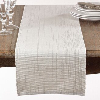 Saro Lifestyle Shimmering Woven Cotton Table Runner