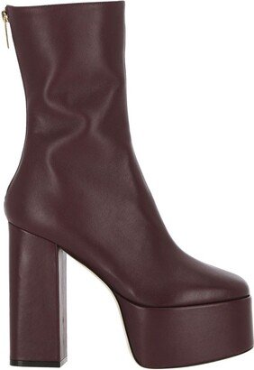 Lexy Round Toe Platform Ankle Boots