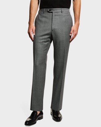 Men's Birdseye Wool Dress Pants