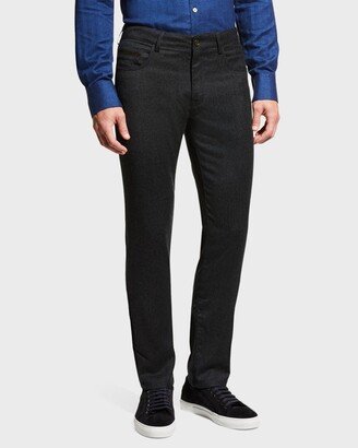 Men's Wool-Stretch 5-Pocket Trousers