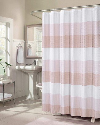 Shades Ombré Waffle Texture Shower Curtain-AA