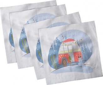 Vintage-Like Trucks Set of 4 Napkins, 12 x 12