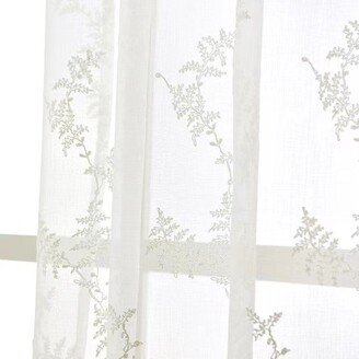 White Lace Curtains Snow Flower Embroidery For Bedroom Living Room Study Decor Custom