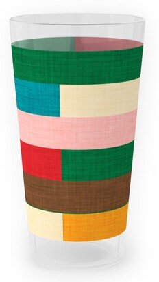 Outdoor Pint Glasses: Kilim - Stripe - Multi Outdoor Pint Glass, Multicolor