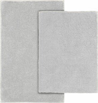 2pc Queen Cotton Washable Bath Rug Set