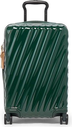 19 Degree Polycarbonate International Expandable 4 Wheel Carry-On (Hunter Green) Carry on Luggage