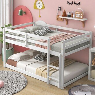 Momei Twin over Twin, Floor Bunk Bed