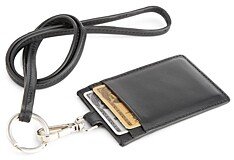 Leather Lanyard Card Case